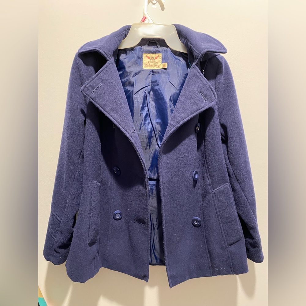 Navy pea coat